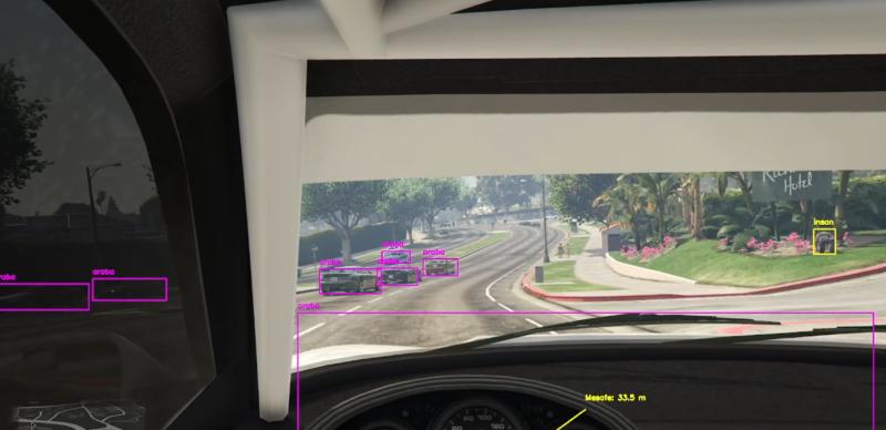 Autonomous Driving App GTA5